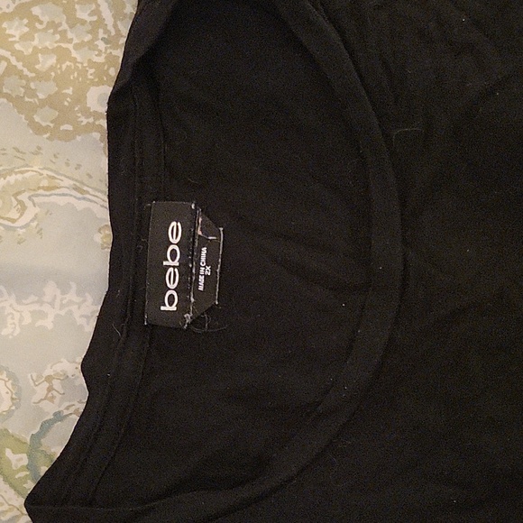 Bebe Rhinestone Logo Tee - Picture 8 of 9